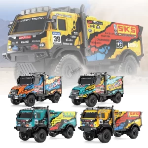 27MHz Remote Control Toy Cars for Kids RC Car Toys with LED Lights, RC Truck Toys U.S Truck & Europ. Truck Autotruck Lorry Toys