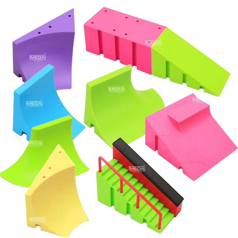 Colorful DIGIT DECK Finger Skateboard Toys Skatepark Ramp with Finger Skateboard 100*30mm DIGITDECK Playset Finger Game Play - Image 2