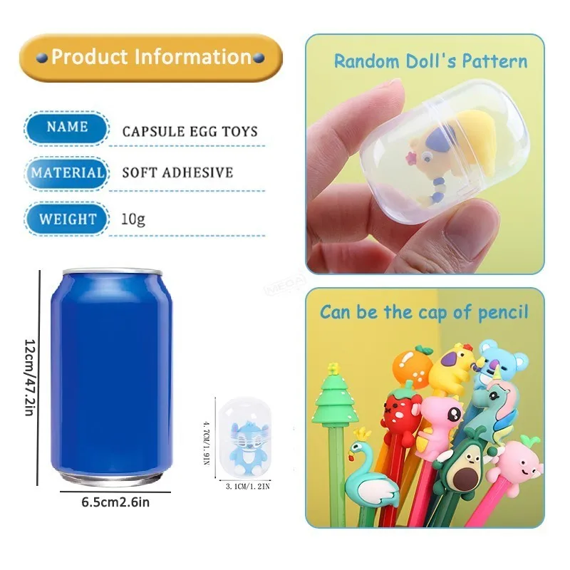 Popular Kids Toys Gachapon Machines with 6pcs Random Capsule Toys Egg Twisting Machine Cardboard Box Surprise Blind Box - Image 4