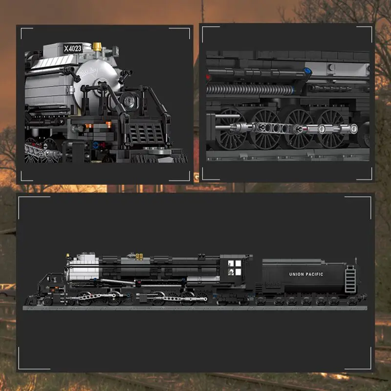 Classic Steam Train Building Block Set German BR01 Big Boy Steam Locomotive Bricks DIY CN5700 Rail Train Assemble Bricks Toys - Image 6