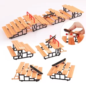 Plastic Finger Skatepark Stairway DIY Free Combination Staircase Stair for Finger BMX Finger Skateboard Park Miniature props