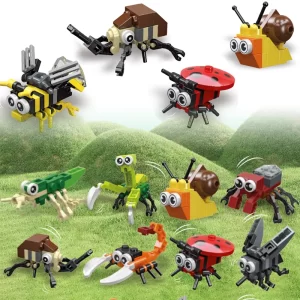 Educational Toys Building Blocks Insect Gogga Toys Bricks Butterfly/Dragonfly/Scorpion/Wasp/Snail/Spider etc. Animal Bricks Toys